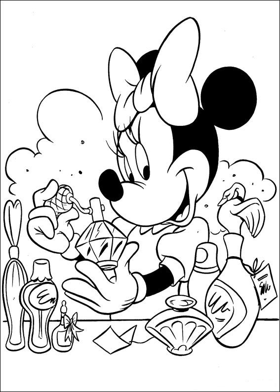 Plansa de colorat cu Minnie Mouse 28 21
